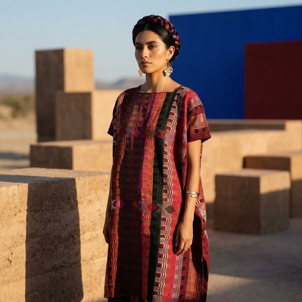 Traditional Mexican Huipil Blouse – Hand woven Top S M L